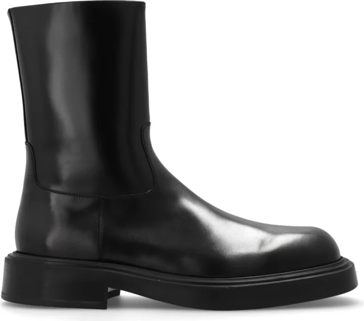 ‘Formia’ Leather Ankle Boots, , - Black