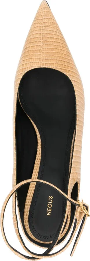 Fornax 45mm crocodile-effect pumps - Image 4
