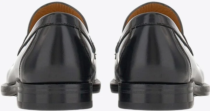 Fort Gancini Plaque Leather Loafers - Image 2
