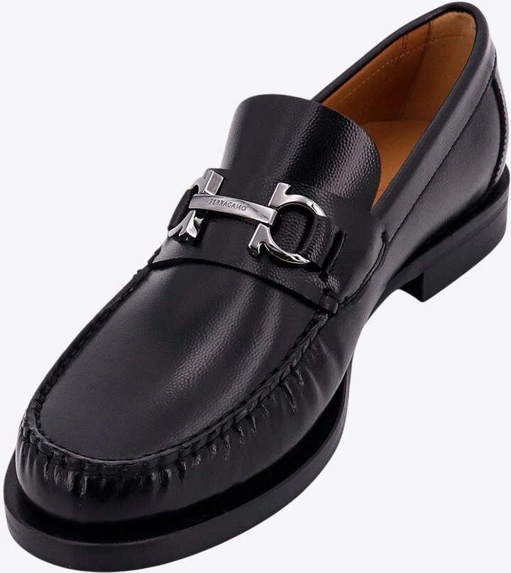 Fort Gancini Plaque Leather Loafers - Image 3