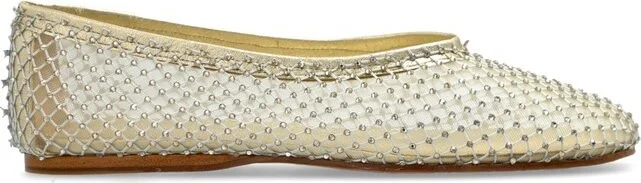 Forte Forte Mesh Embellished Flat Shoes