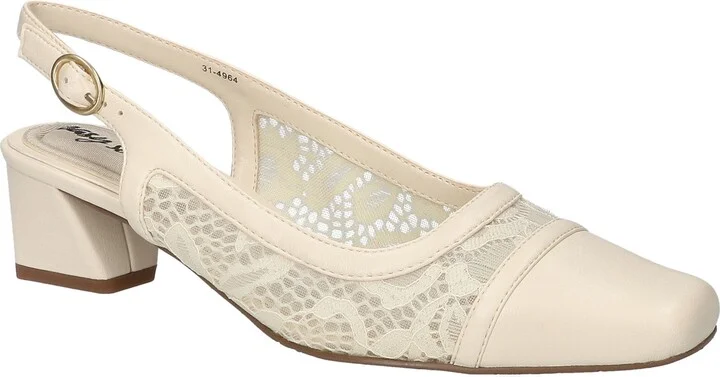 Fortune Square Toe Slingback Pump