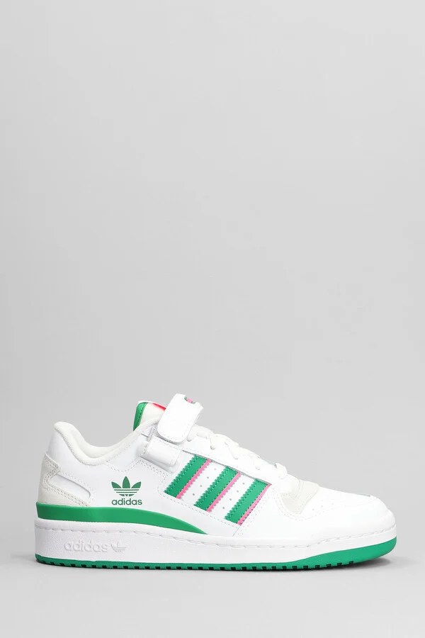 Forum Low Sneakers In White Leather