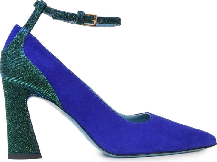Fosca Pump W/Strp Blue Cash/Menta Nad