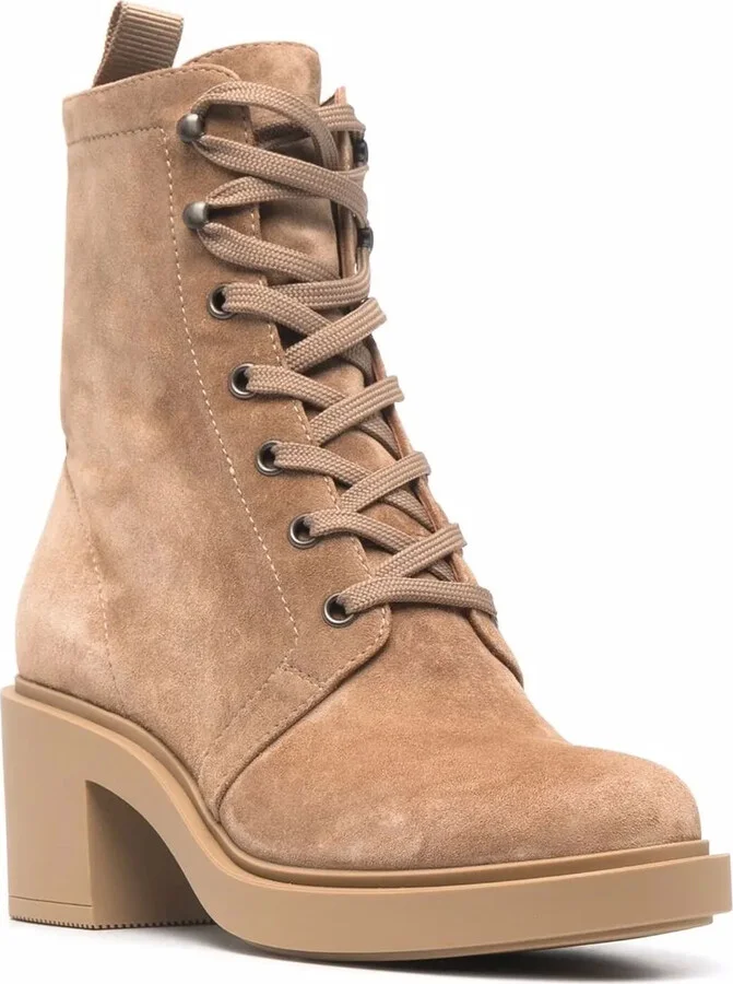 Foster 45mm suede lace-up boots - Image 2
