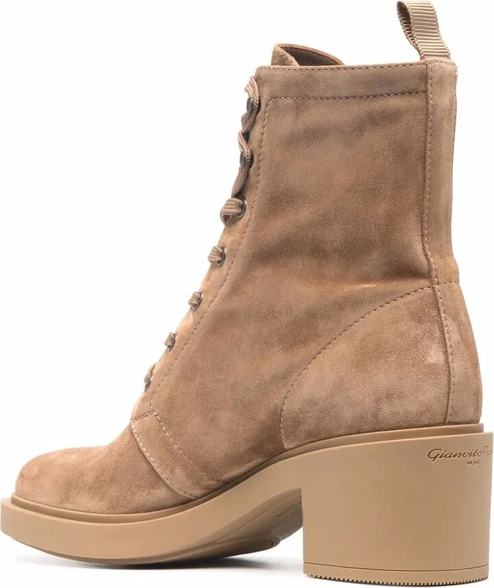 Foster 45mm suede lace-up boots - Image 3