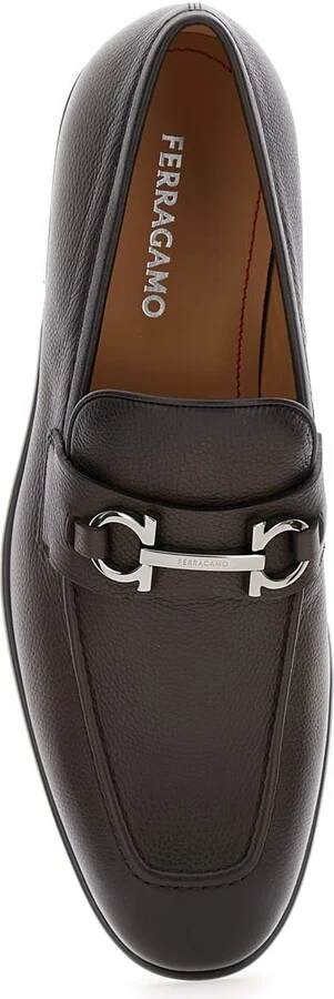 'foster' Brown Loafers With Gancini Detail In Leather Man - Image 4