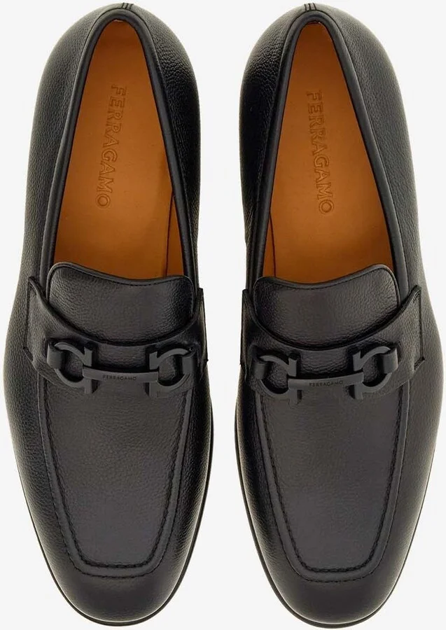 Foster Gancini Leather Loafers - Image 2