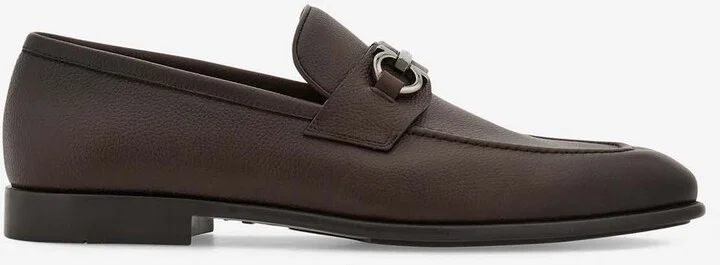 Foster Gancini Loafers in Hammered Leather