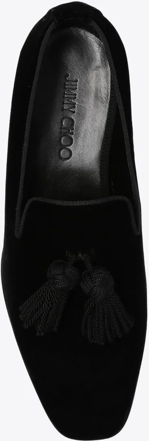 Foxley Tassel-Detail Velvet Loafers - Image 2