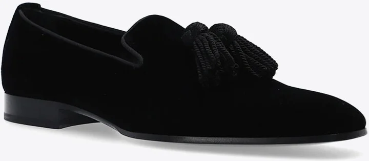 Foxley Tassel-Detail Velvet Loafers