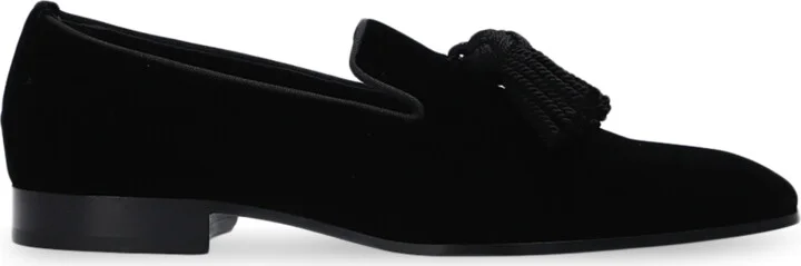 ‘Foxley’ Velvet Moccasins, , - Black