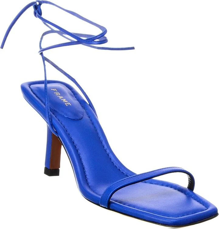 FRAME Denim Le Ozzie Lace-Up Leather Sandal