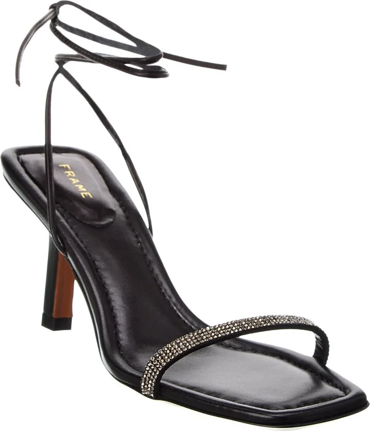 Frame Denim Le Ozzie Lace-Up Leather Sandal