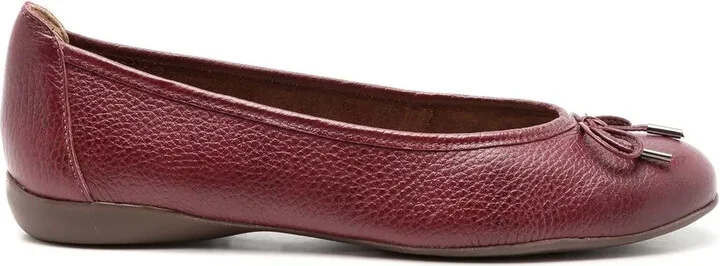 France pebbled ballerina shoes