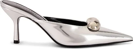 Francesca Leather Kitten Mule