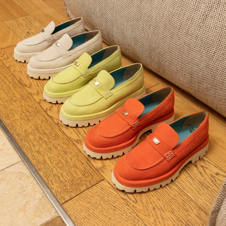Francesca Loafer Lt Green Cashmere - Image 2