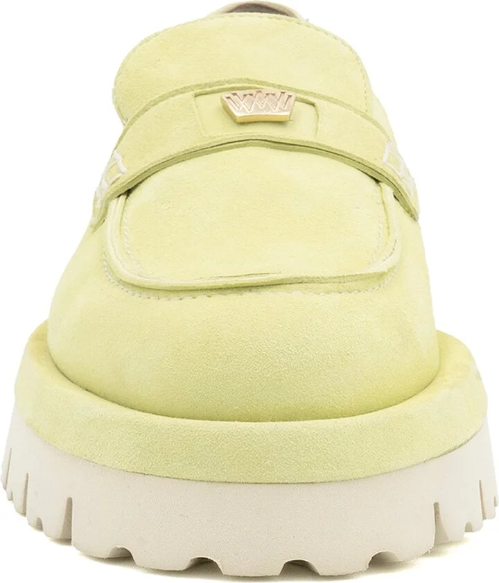 Francesca Loafer Lt Green Cashmere - Image 4