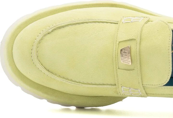 Francesca Loafer Lt Green Cashmere - Image 5