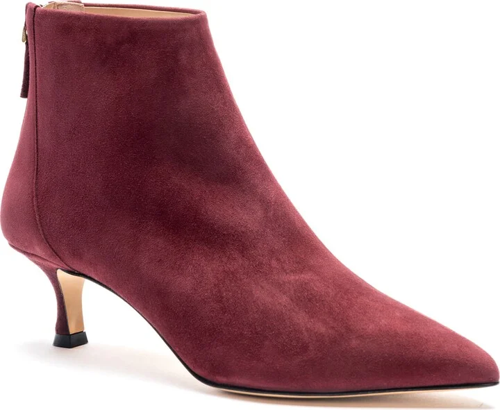 Francesca Pointed Toe Kitten Heel Bootie