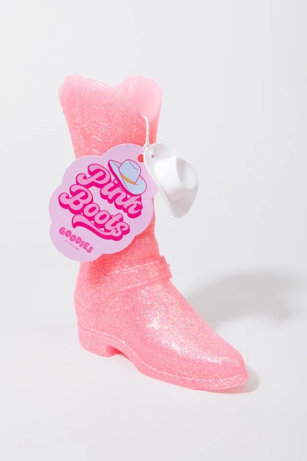 Francesca's Rodeo Pink Boots Candle