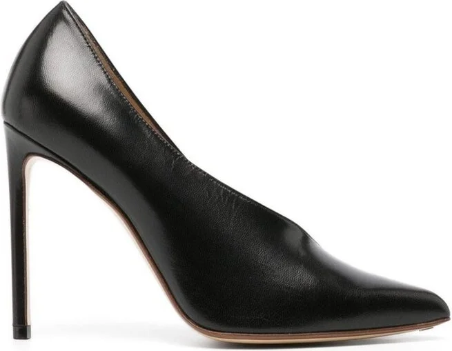 Francesco Russo Asymmetric Pointed-Toe Pumps