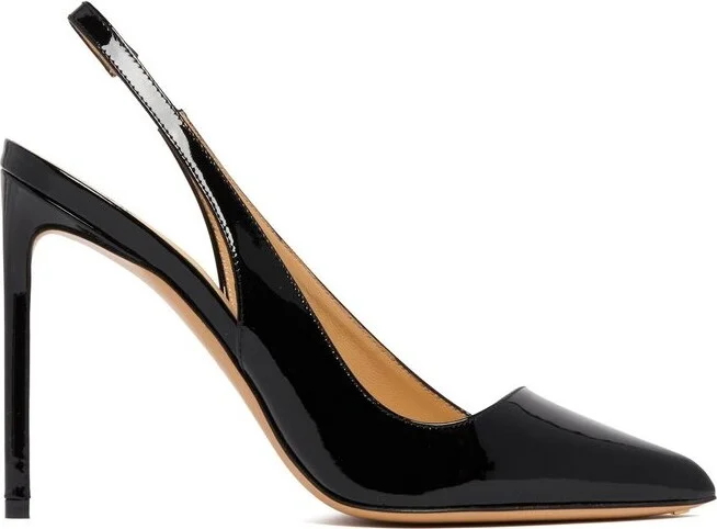 Francesco Russo Asymmetric Slingback Pumps