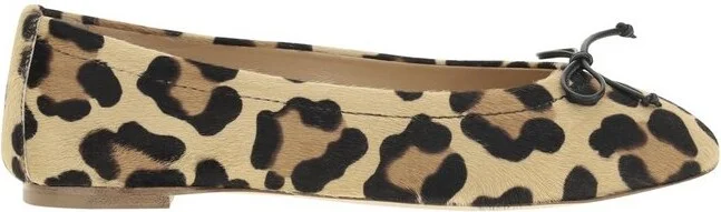 Francesco Russo Leopard-Printed Bow Detailed Ballerinas