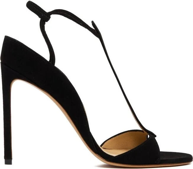 Francesco Russo Open Toe T-Bar Sandals