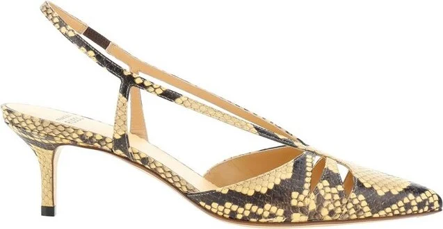 Francesco Russo Pointed Toe Slingback Pumps