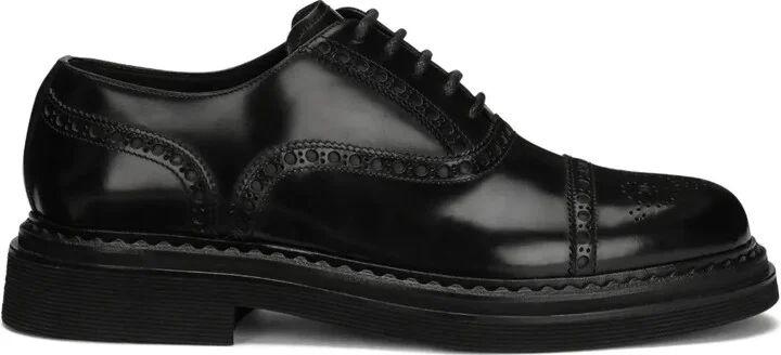 Francesina leather derby shoes