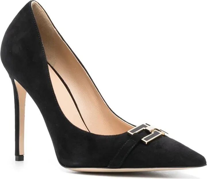 Franchi 100mm suede pumps - Image 2
