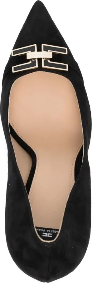 Franchi 100mm suede pumps - Image 4