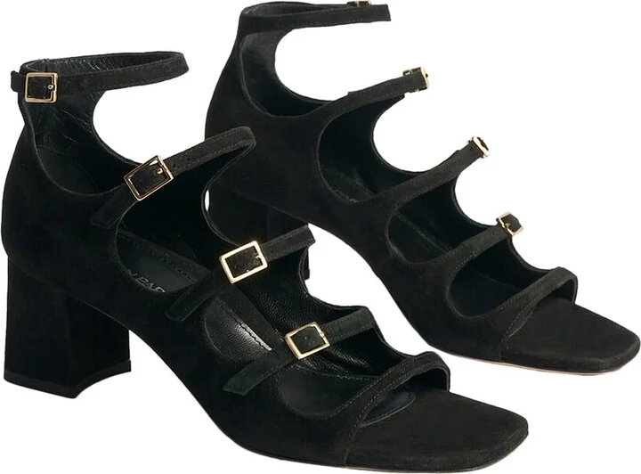 Francine Block Suede Sandal