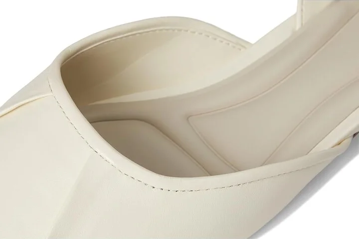 Franco Sarto A-debbie Slingback Shoes Women's Shoes Cream White : 9.5 M, Leather/Rubber - Image 7