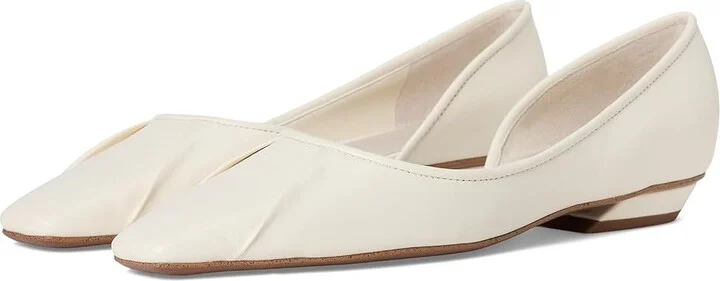 Franco Sarto A-Debrah Women's Flat Shoes Cream White : 9.5 M, Leather