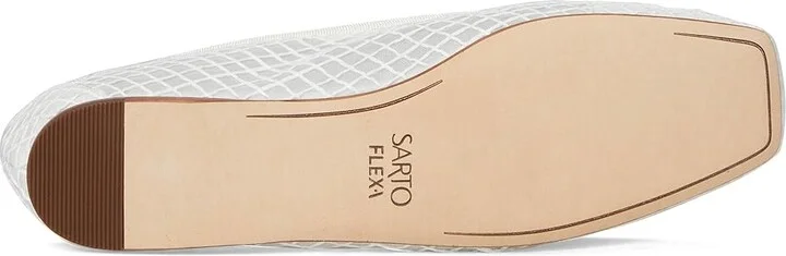 Franco Sarto A-Flexa Amaya Ballet 11 Women's Flat Shoes White : 10 M, Raffia - Image 3