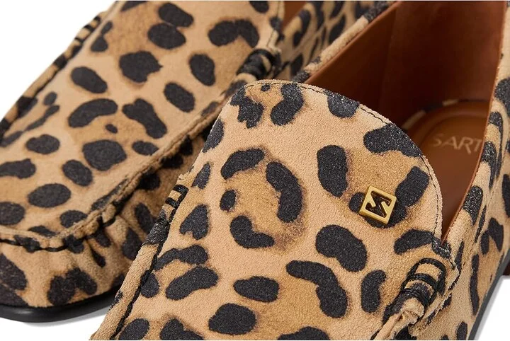 Franco Sarto A-lainey Women's Flat Shoes Brown Leopard : 9.5 M, Leather - Image 7