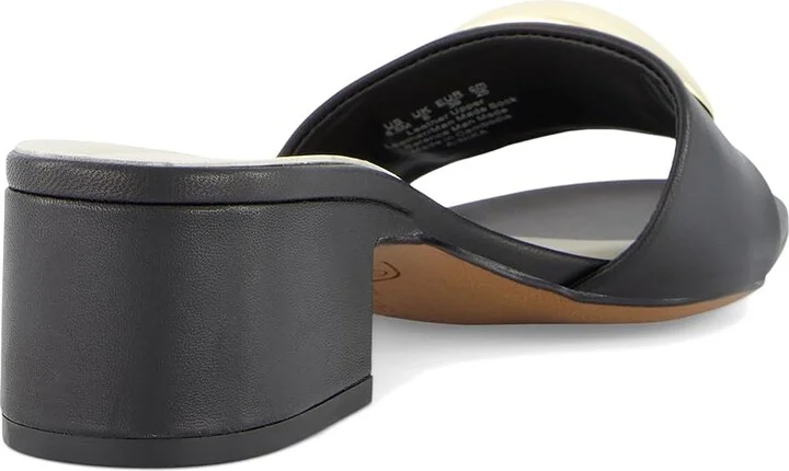 Franco Sarto A-nika Slide Sandals Women's Wedge Shoes Black : 10 M, Leather - Image 4