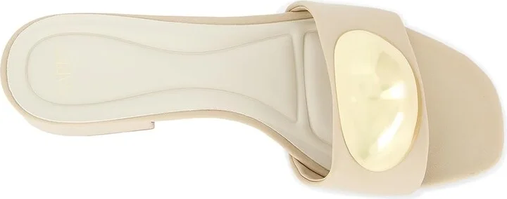 Franco Sarto A-nika Slide Sandals Women's Wedge Shoes Oat Beige : 11 M, Leather - Image 2
