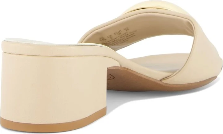 Franco Sarto A-nika Slide Sandals Women's Wedge Shoes Oat Beige : 11 M, Leather - Image 4