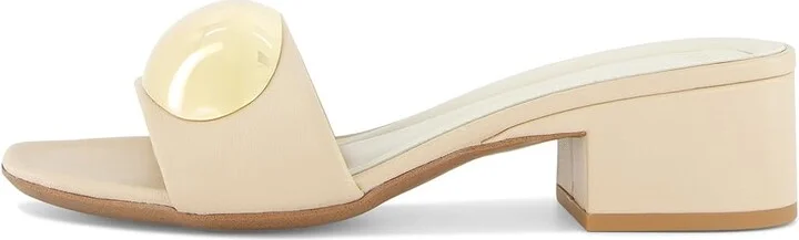 Franco Sarto A-nika Slide Sandals Women's Wedge Shoes Oat Beige : 11 M, Leather - Image 6