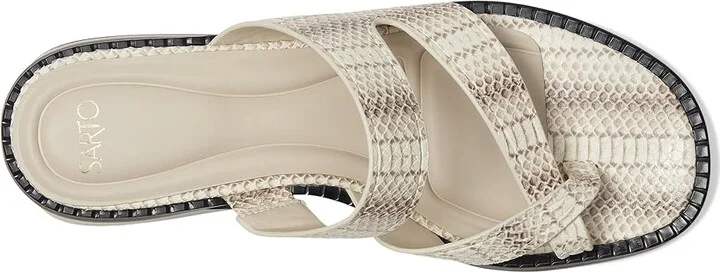 Franco Sarto A-Saylor Women's Sandals Grey Snake : 8.5 M, Leather/Rubber - Image 2