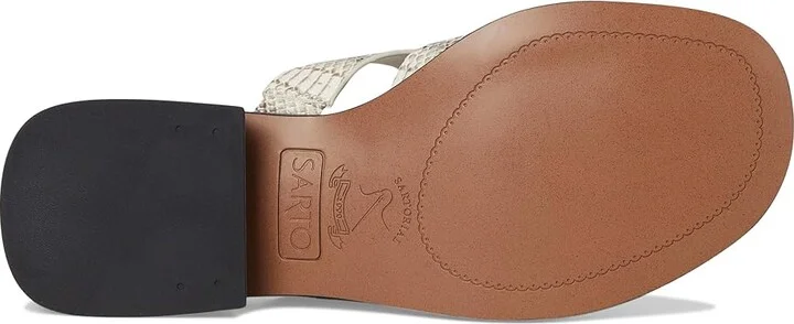 Franco Sarto A-Saylor Women's Sandals Grey Snake : 8.5 M, Leather/Rubber - Image 3