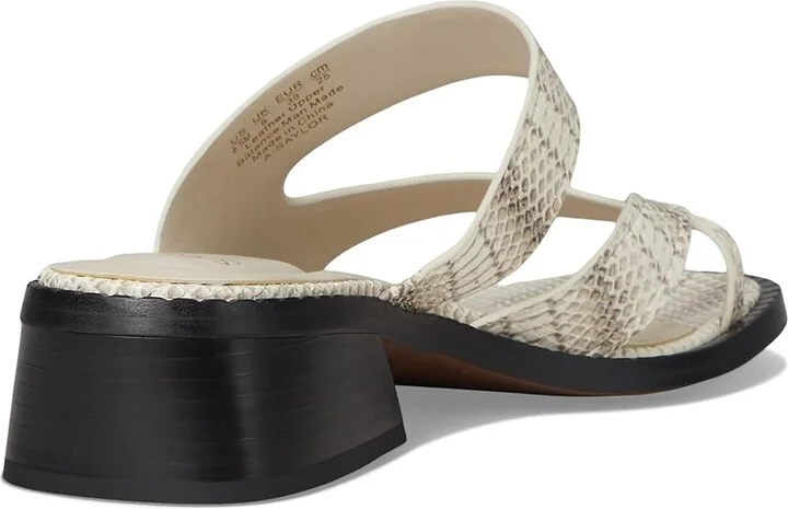 Franco Sarto A-Saylor Women's Sandals Grey Snake : 8.5 M, Leather/Rubber - Image 4
