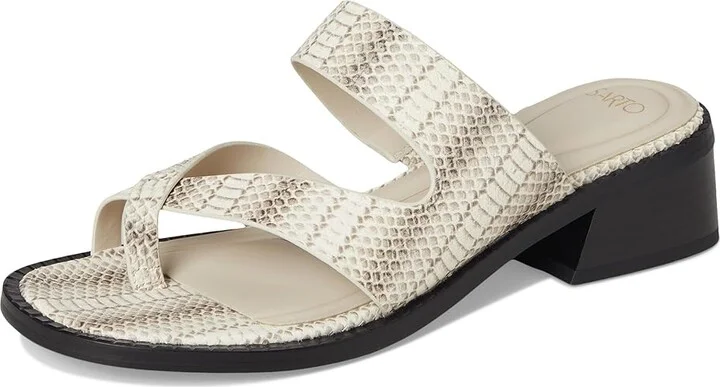Franco Sarto A-Saylor Women's Sandals Grey Snake : 8.5 M, Leather/Rubber - Image 5
