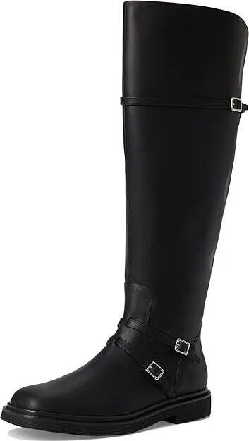 Franco Sarto Ainsley High Shaft Boots Women's Boots Black Leather 1 : 9 M - Image 5