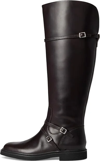 Franco Sarto Ainsley High Shaft Boots Women's Boots Dark Hickory Brown Leather 1 : 7.5 M - Image 6