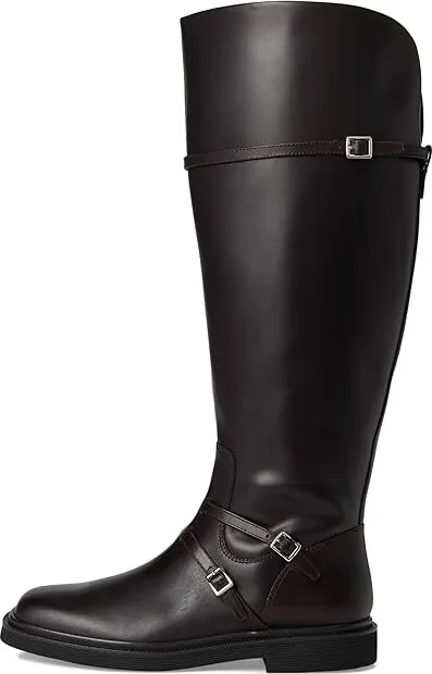 Franco Sarto Ainsley High Shaft Boots Women's Boots Dark Hickory Brown Leather : 6.5 M - Image 6