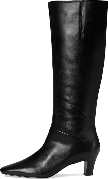 Franco Sarto Andria High Shaft Boots Women's Boots Black Leather : 9.5 M - Image 6